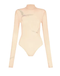 LONG SLEEVE HUMMINGBIRD RHINESTONE BODYSUIT