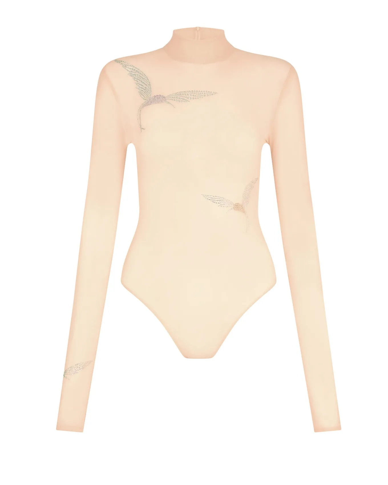 LONG SLEEVE HUMMINGBIRD RHINESTONE BODYSUIT