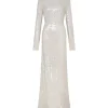 LONG SLEEVED SEQUIN GOWN