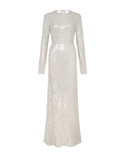 LONG SLEEVED SEQUIN GOWN