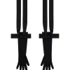MEDIUM GLOVES WITH SATIN BOW
