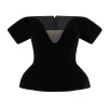OFF THE SHOULDER VELVET TOP