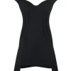 OFF THE SHOULDER WOOL MINI DRESS