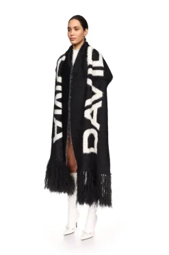 OVERSIZED DAVID KOMA LOGO SCARF