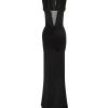 PLUNGE NECKLINE JERSEY GOWN