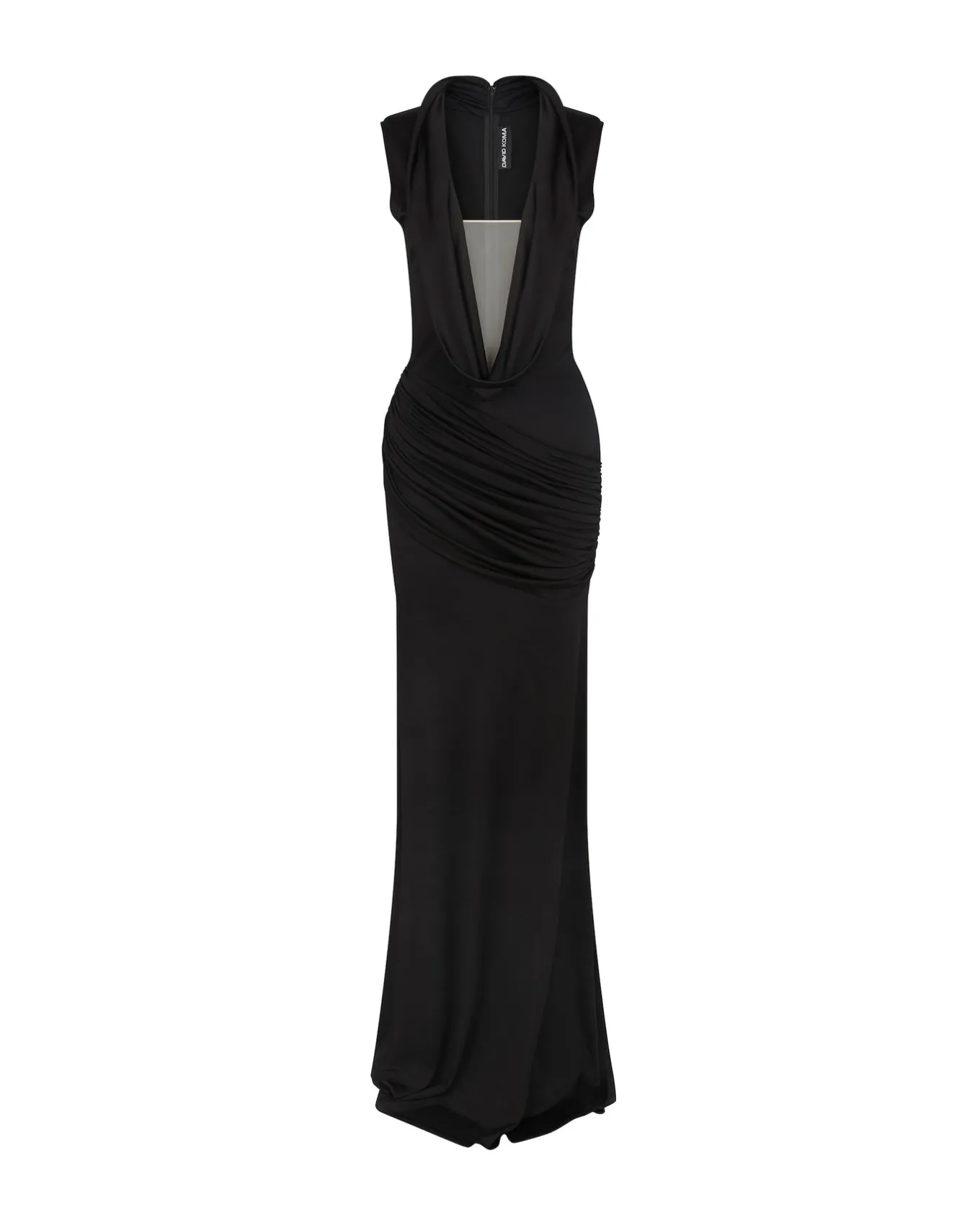 PLUNGE NECKLINE JERSEY GOWN