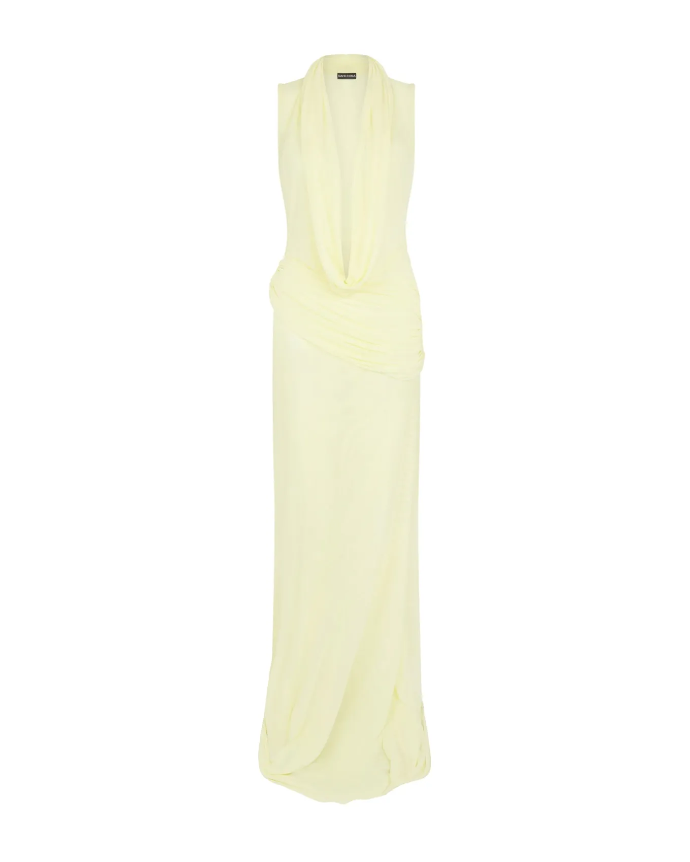 PLUNGE NECKLINE SLEEVELESS GOWN