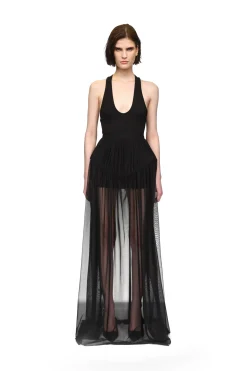 RACER TOP AND TULLE CRINOLINE GOWN