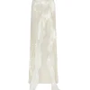RAFFIA FRINGE WRAP MAXI SKIRT