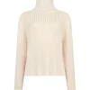 RHINESTONE EMBROIDERED KNITTED JUMPER