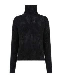 RHINESTONE EMBROIDERED KNITTED JUMPER
