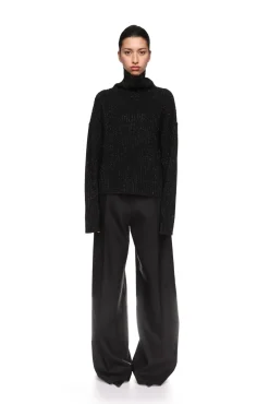 RHINESTONE EMBROIDERED KNITTED JUMPER
