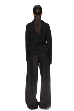 RHINESTONE EMBROIDERED KNITTED JUMPER