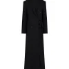 SATIN TAPE DETAIL OVERSIZED WOOL COAT