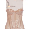 SEQUIN CORSET TOP WITH A CRYSTAL HUMMINGBIRD