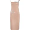 SEQUIN MIDI DRESS WITH CRYSTAL HUMMINGBIRDS