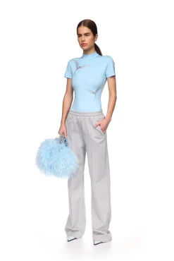 SHORT SLEEVE HUMMINGBIRD RHINESTONE BODYSUIT