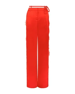 SIDE LACE INSERT TROUSERS