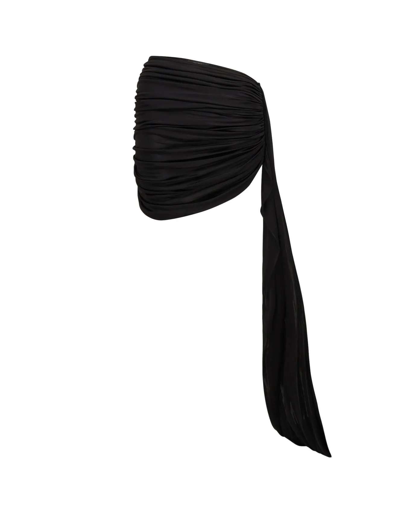 SIDE RUCHING JERSEY MINI SKIRT