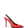SLINGBACK PUMPS IN RED