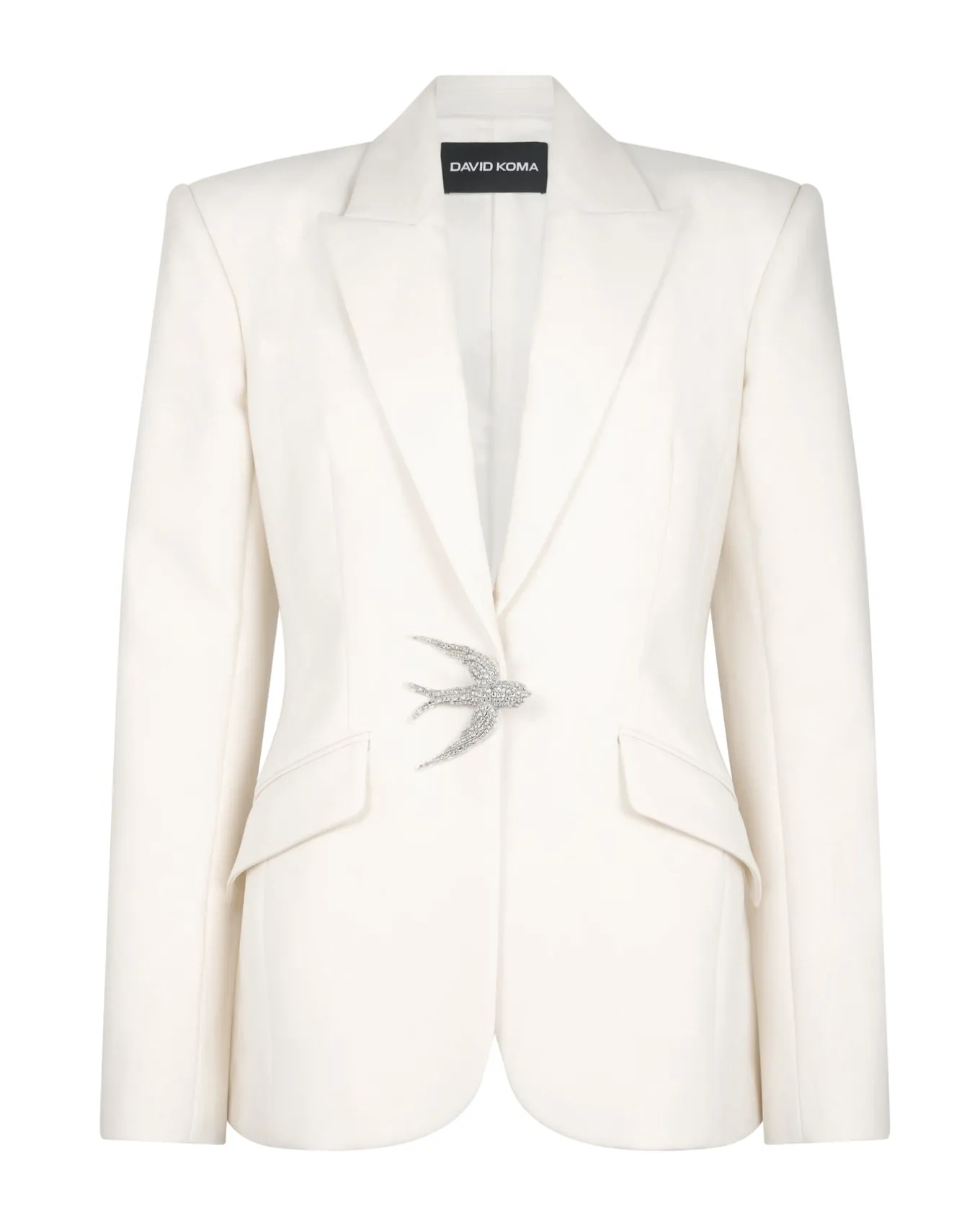 TAILORED JACKET WITH SWALLOW BIRD EMBR