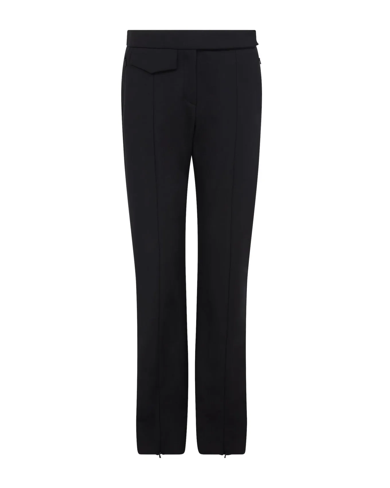 TAILORED WOOL TROUSERS IN BLACK