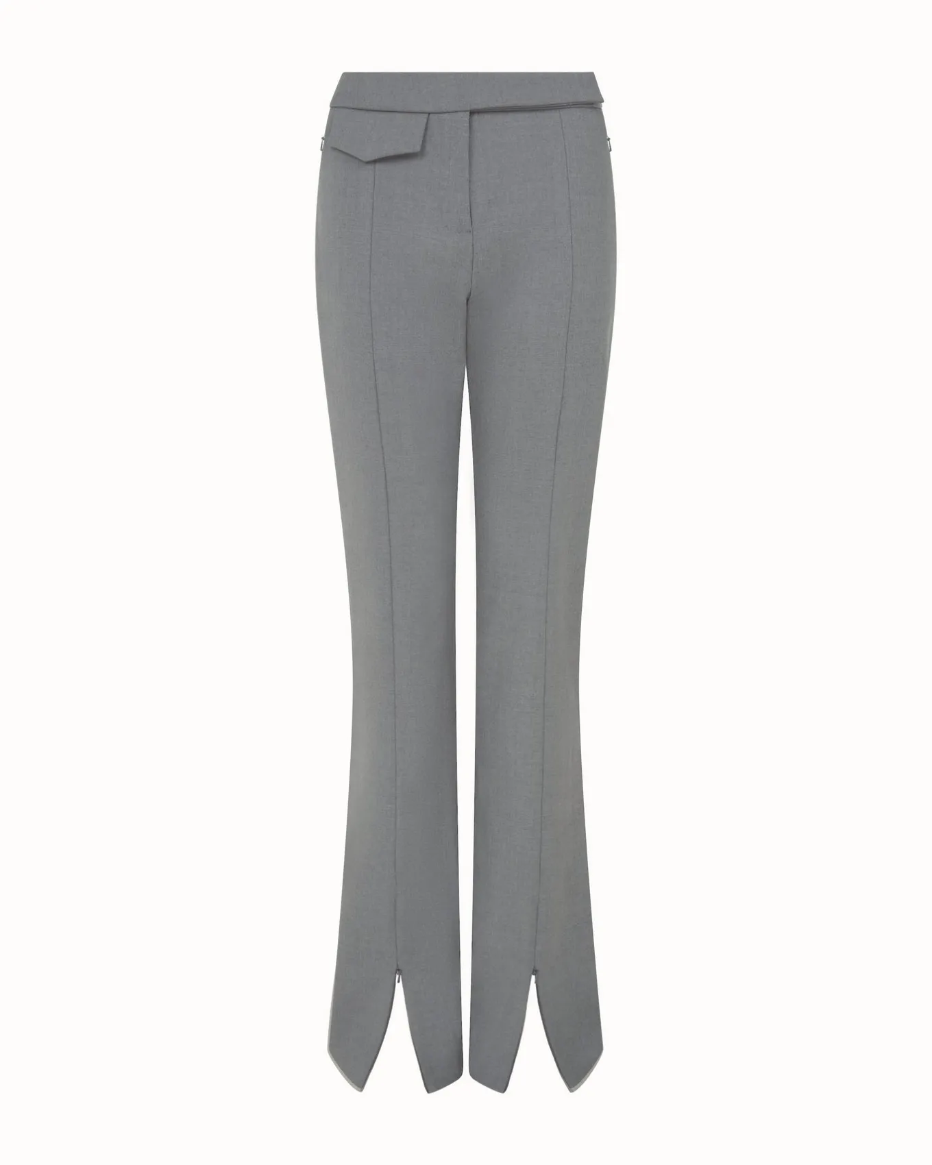 TAILORED WOOL TROUSERS IN GREY