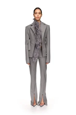 TAILORED WOOL TROUSERS IN BLACK