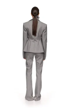 TAILORED WOOL TROUSERS IN BLACK