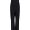 TAPERED TAILORED TROUSERS IN BLACK
