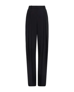 TAPERED TAILORED TROUSERS IN BLACK