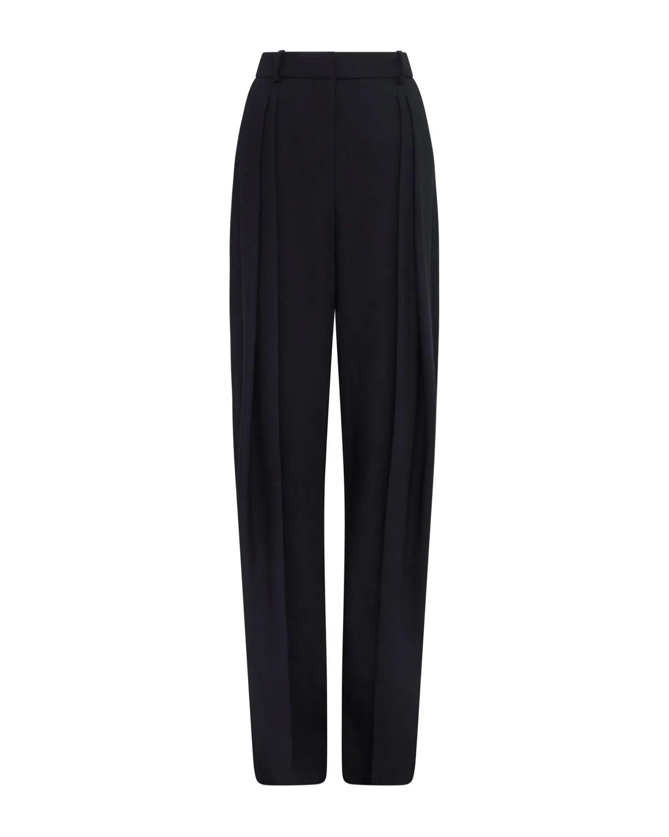TAPERED TAILORED TROUSERS IN BLACK