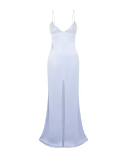TRIANGLE BRA EMBROIDERY GOWN