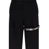 WIDE LEG TAILORED SHORTS WITH GARTER