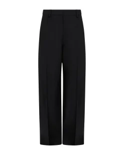 WIDE TAILORED TROUSERS IN BLACK