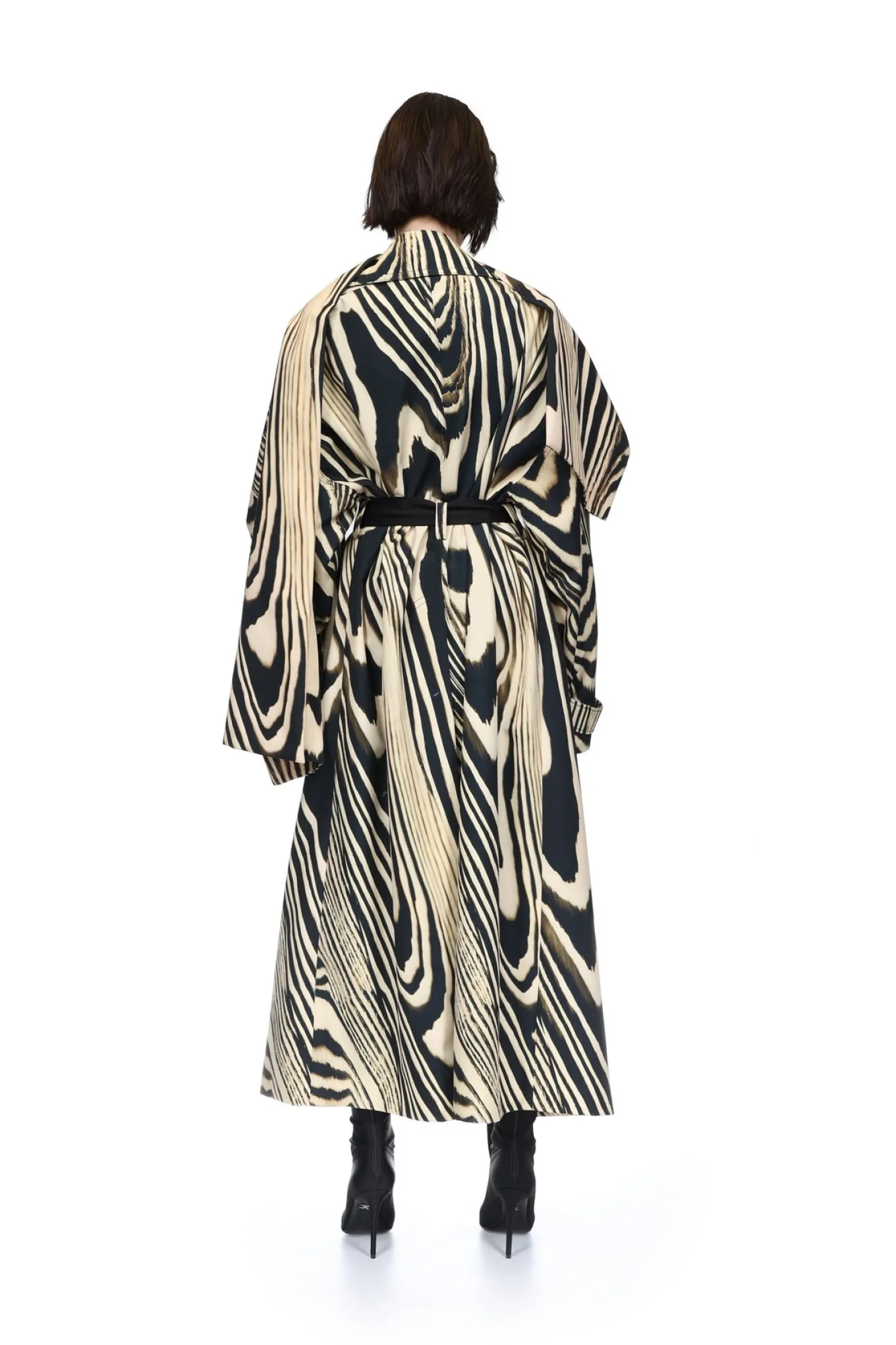 ZEBRA PRINT TRENCH COAT